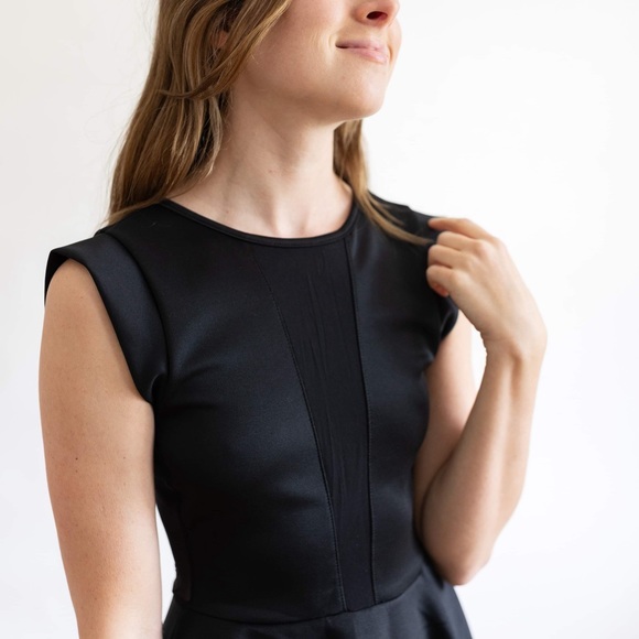 Peek-a-boo Black Party Dress - Picture 3 of 5